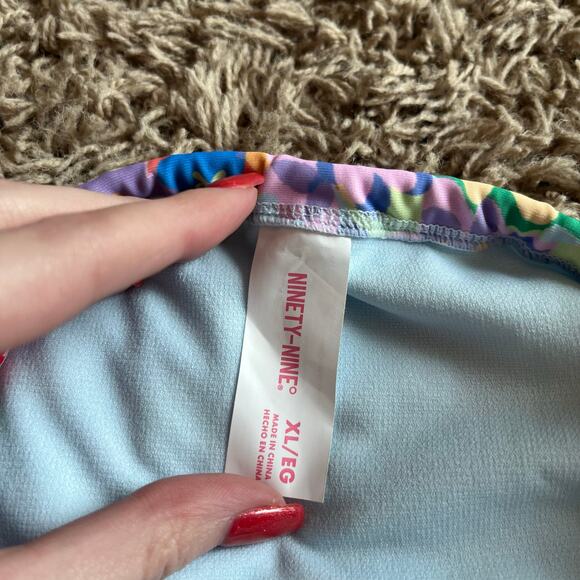 NWT! Juniors' Ninety-Nine° Tunnel Side-Tie Floral Bikini Bottoms Size X-Large - Picture 3 of 5